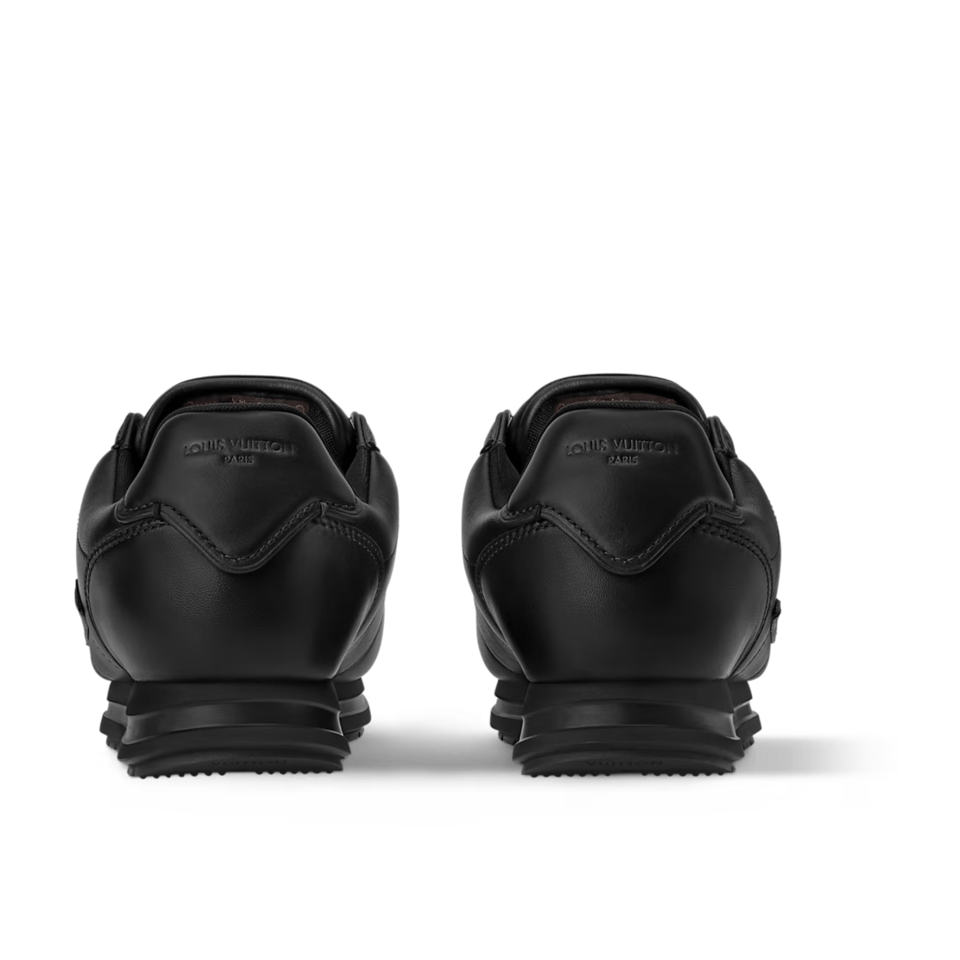 Louis Vuitton Black Leather Sneakers Embossed For Men view 6