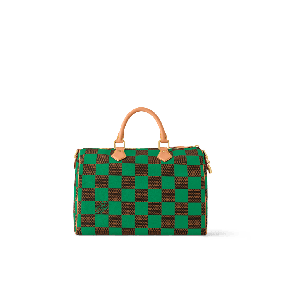 Louis Vuitton Speedy 40 Bandoulière Damier Pop Green 40cm N40579 – Men’s Bag view 4