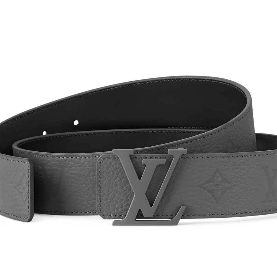 Lv Embossed Leather 35mm Belt For Men view 3
