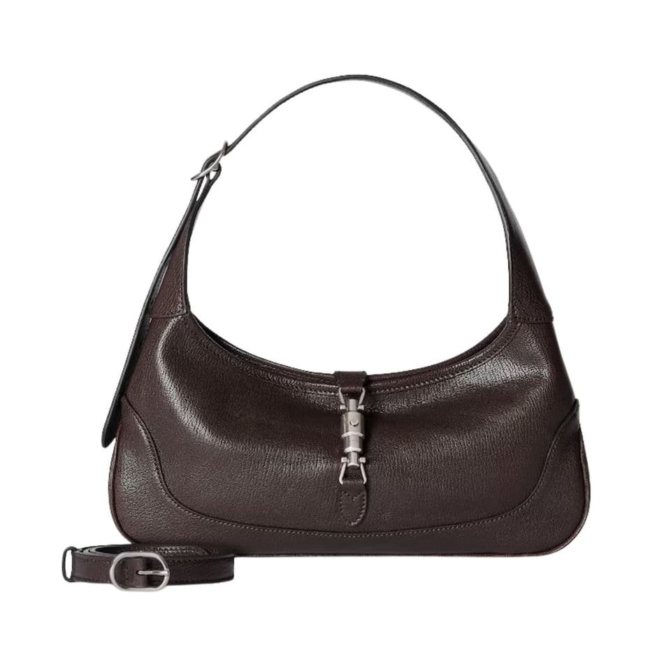 Gucci Jackie Slim Medium Shoulder Bag 28cm/11in Dark Brown ‎863137