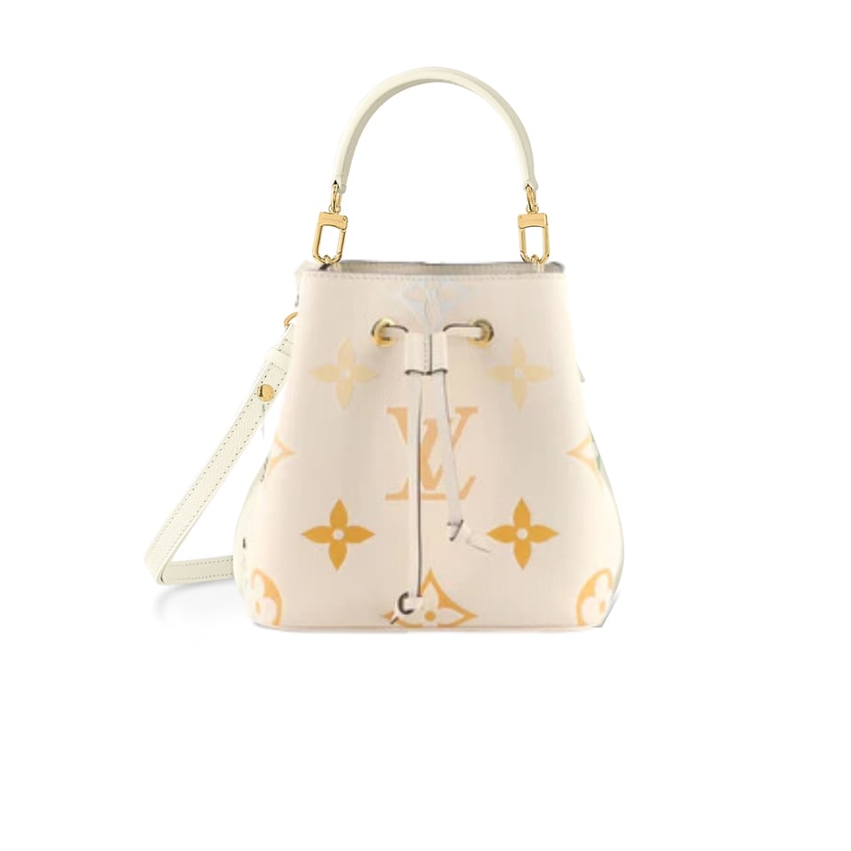 Louis Vuitton N Ono Bb Monogram Bag Latte And Orange 25Cm