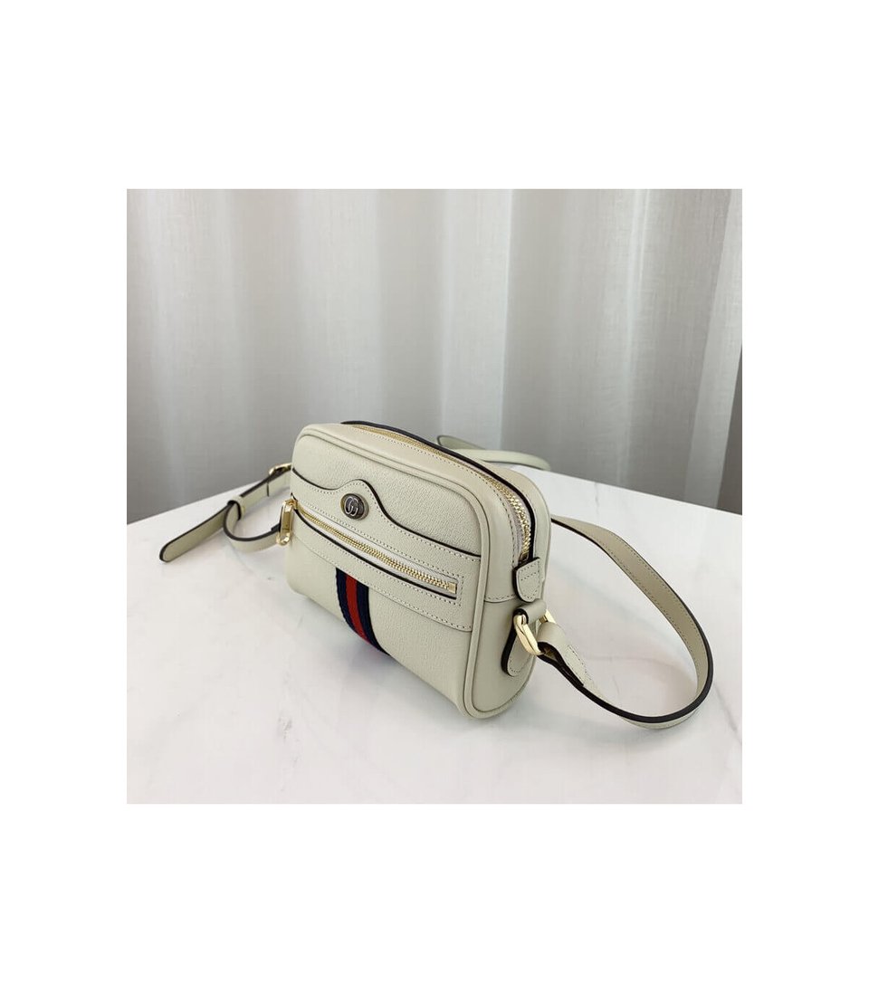 Gucci Ophidia Leather Mini Bag White view 6