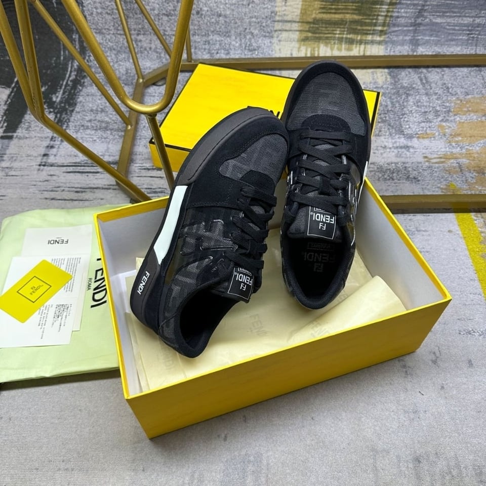 Fendi Match Sneakers Black 7E1688Aq6If1R71 view 6