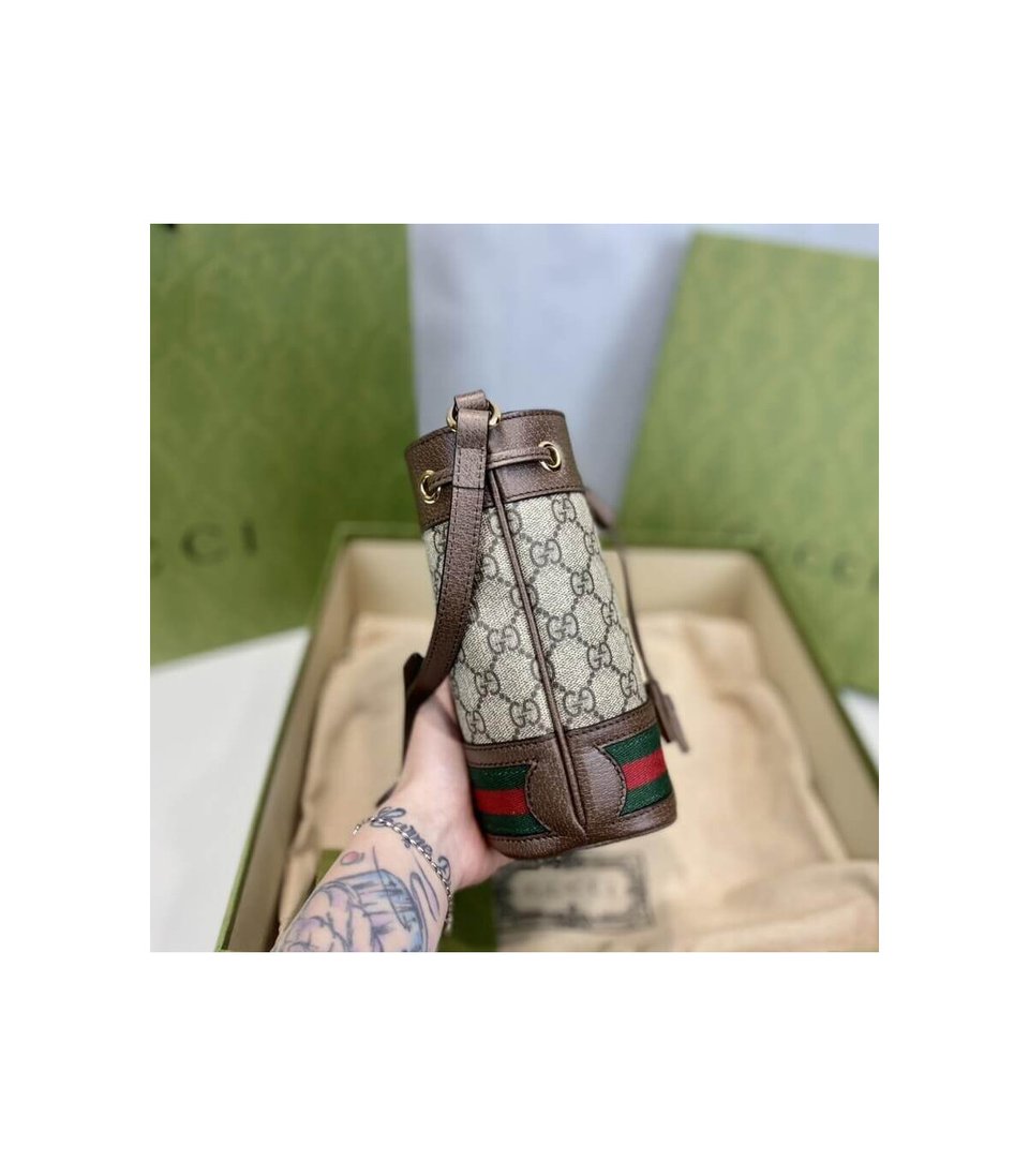 Gucci Ophidia Mini GG Bucket Bag view 10