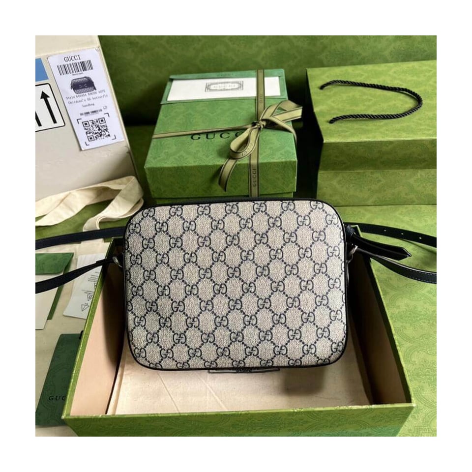 Gucci Horsebit 1955 Small Bag in Blue view 4