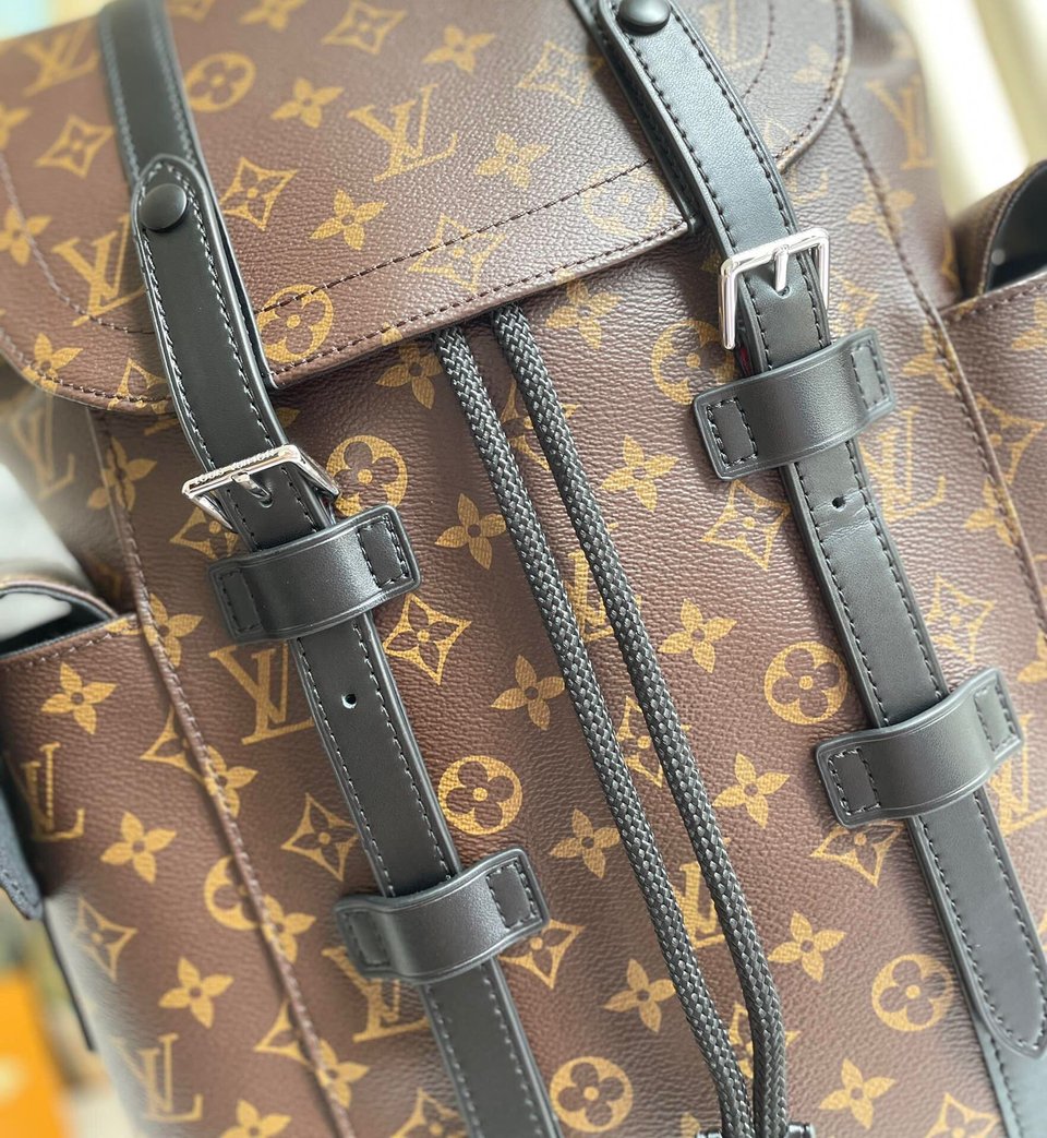 Louis Vuitton Christopher Backpack Monogram Brown Macassar Canvas 45Cm M43735 view 7