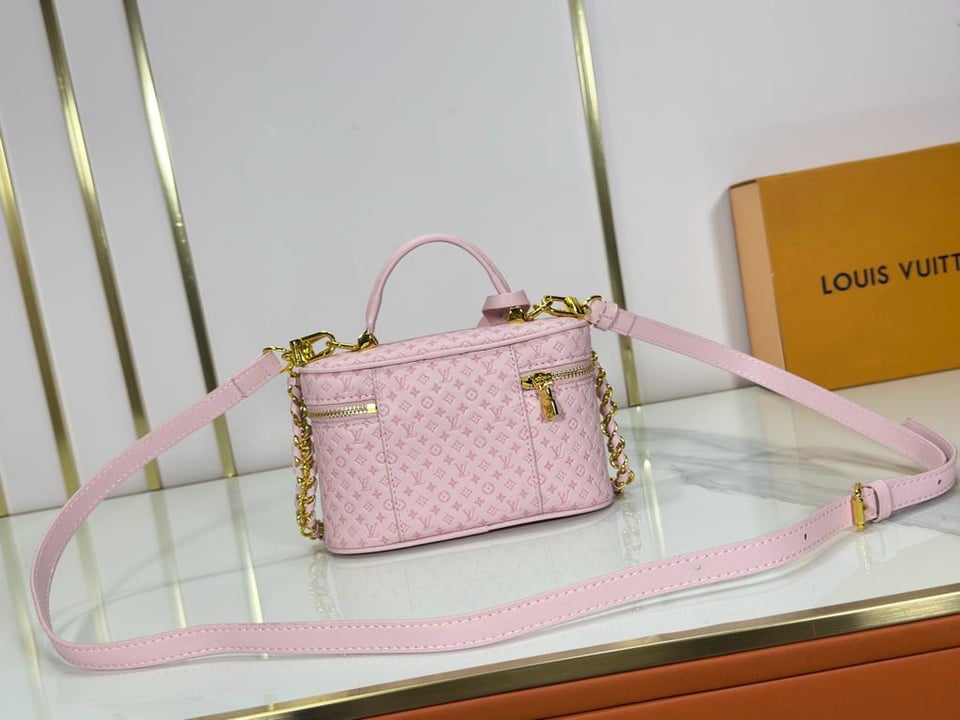 Louis Vuitton Vanity Chain Pouch Light Bliss Cream 19cm M29344 view 5
