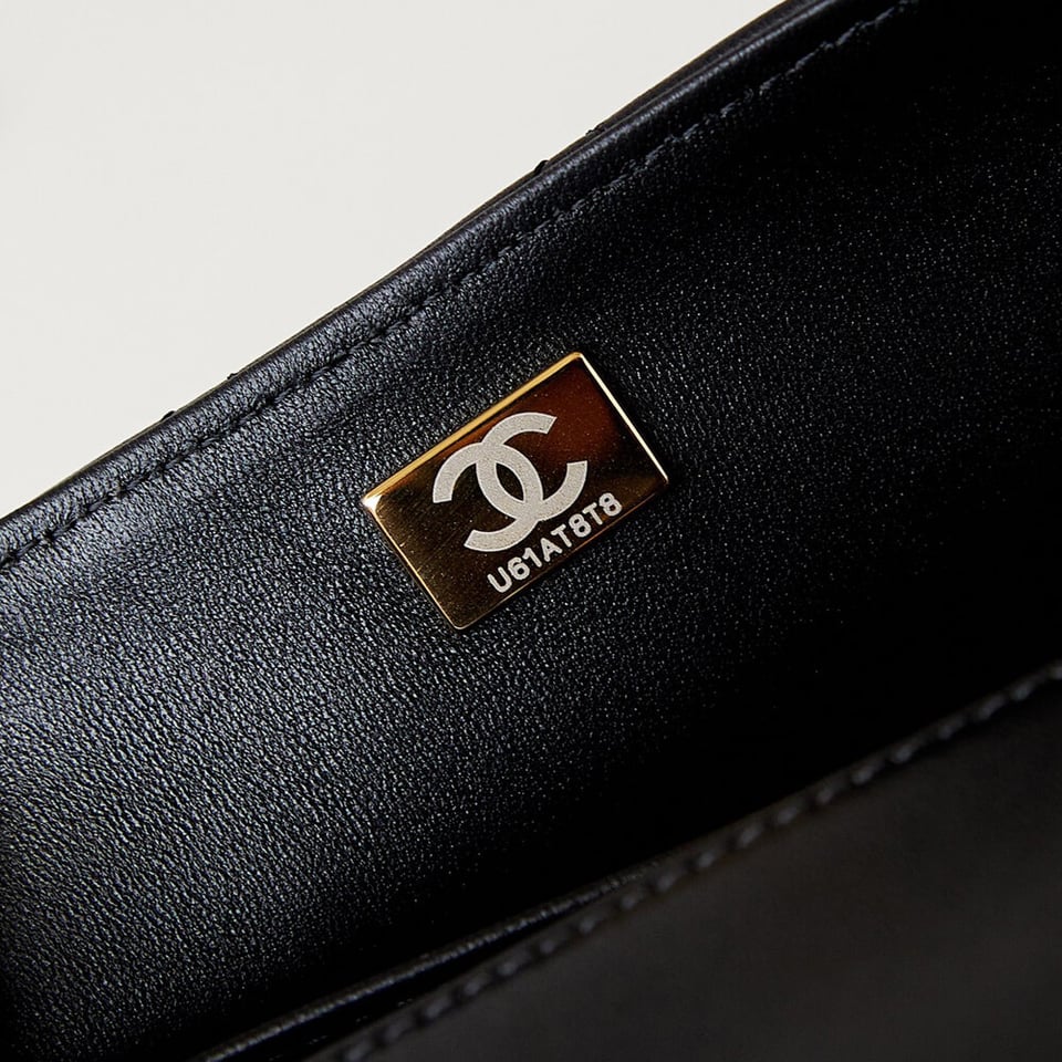 Chanel Mini Flap Bag with Pearl Top Handle Chain view 15