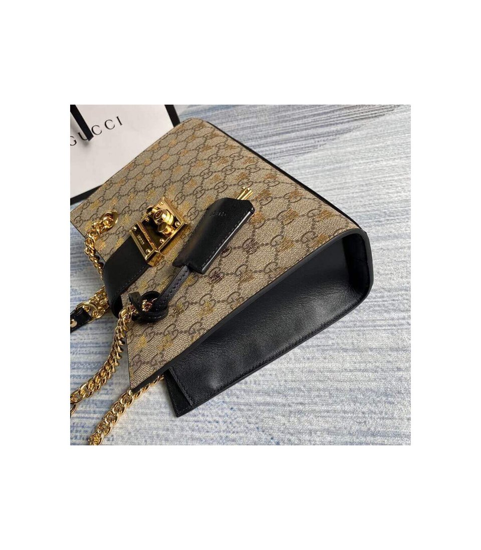 Gucci Padlock Small GG Bees Shoulder Bag view 8