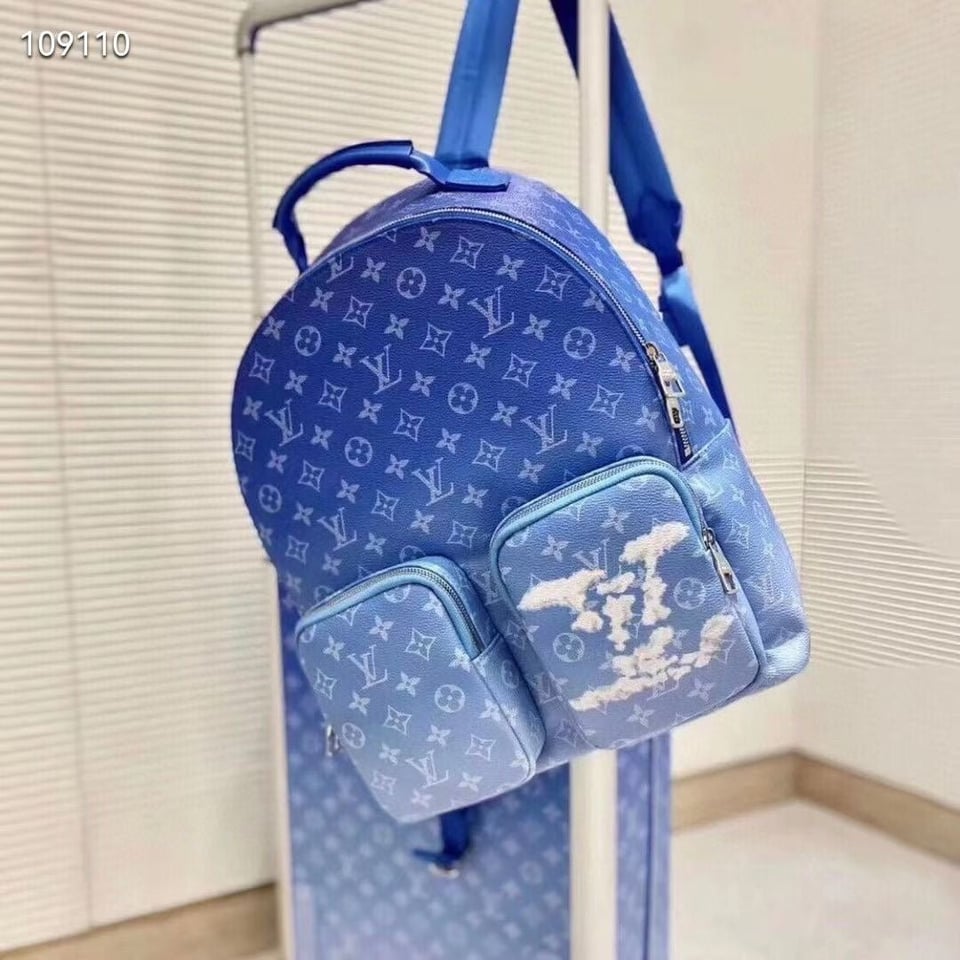 Louis Vuitton Multipocket Backpack Blue 40Cm view 6