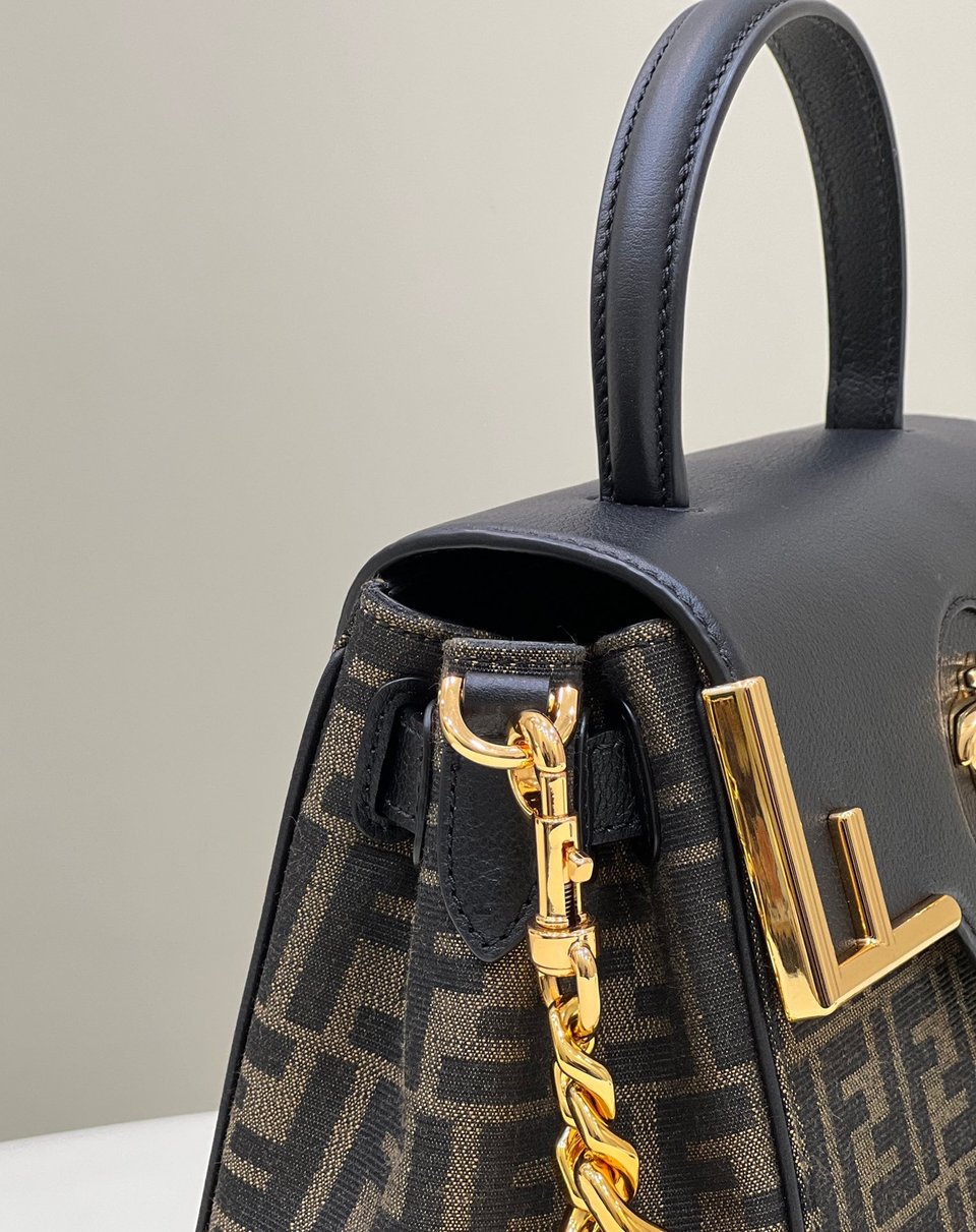 Fendi x Versace Fendace La Medusa Top Handle Bag Zucca Canvas 25cm view 8