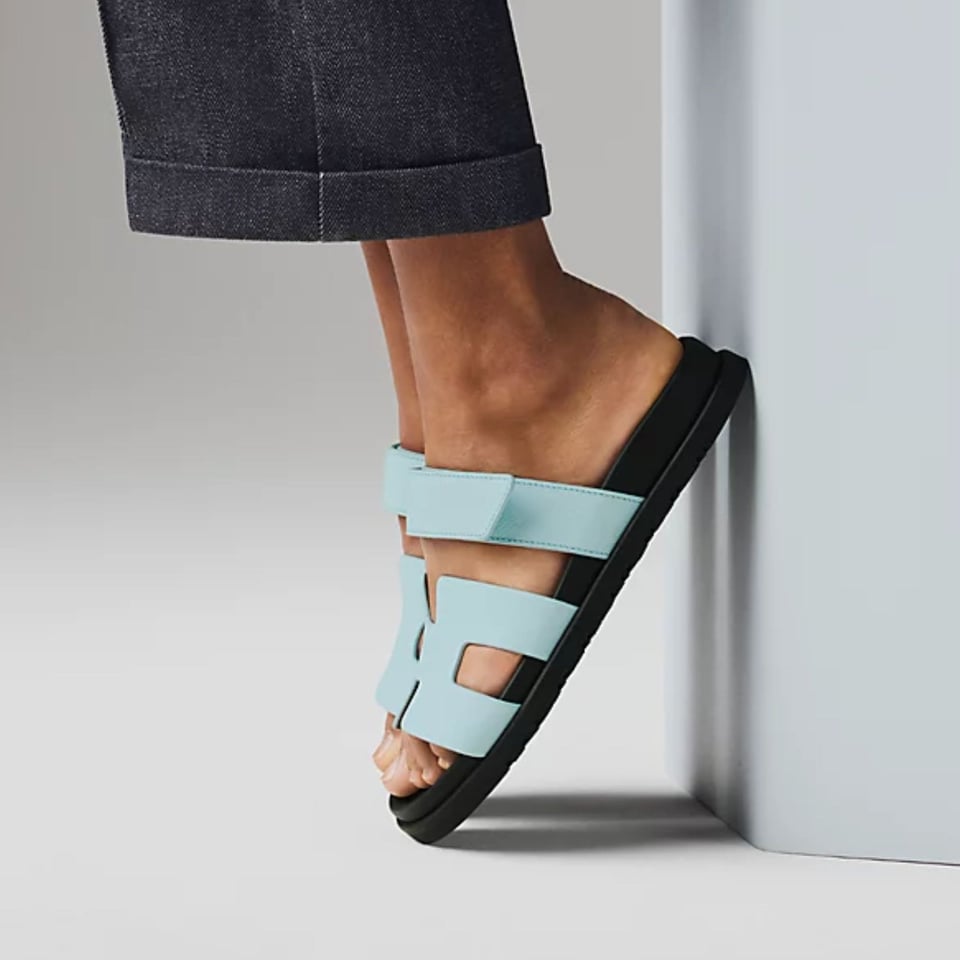 Hermes Naxos Sandal Bleu Brume Color Calfskin H231295Z view 2