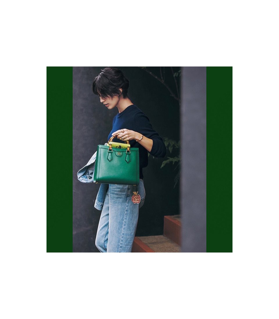 Gucci Diana Mini Tote Bag Green view 10