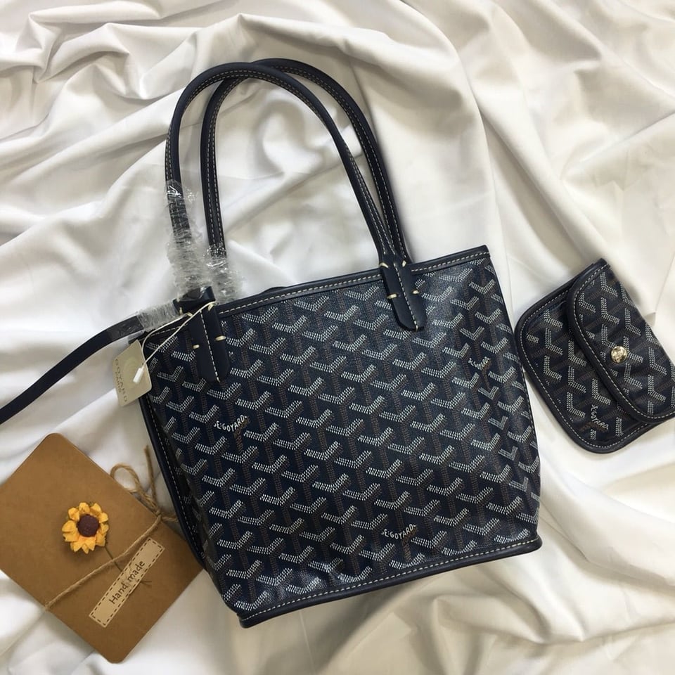 Goyard Anjou Mini Bag 20cm Black Canvas view 2