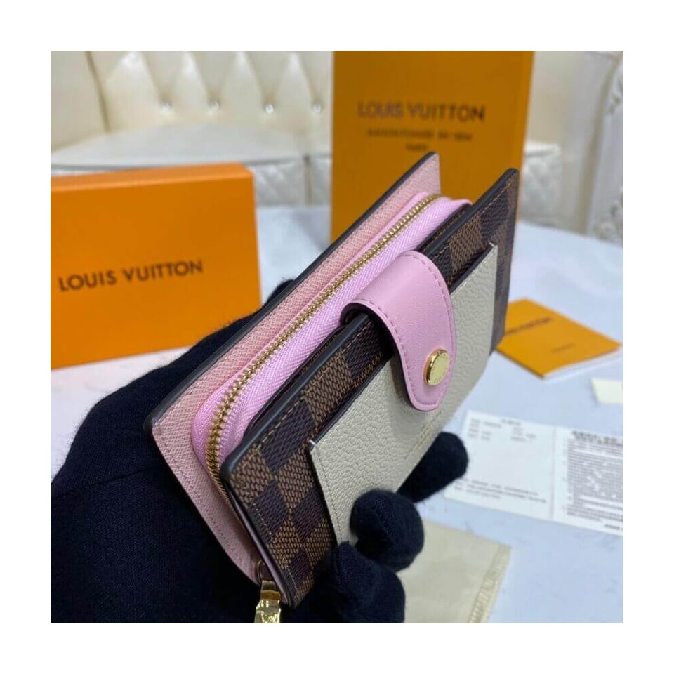 Louis Vuitton Damier Ebene Juliette Wallet Creme view 6