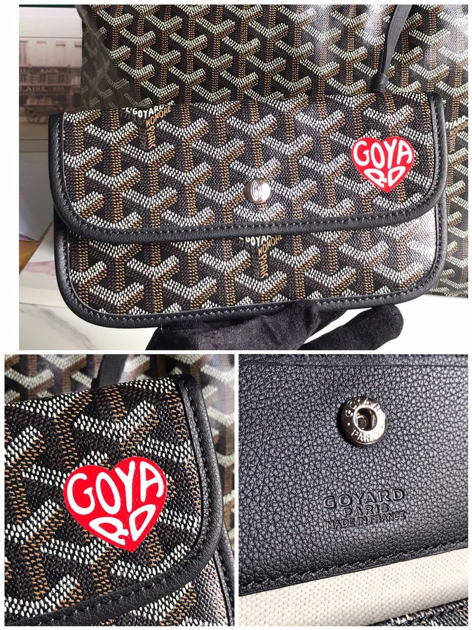 Goyard Hobo Boheme 42Cm Black Canvas view 9