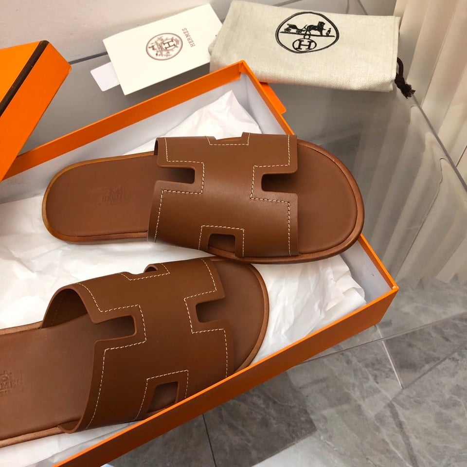 Hermes Izmir Sandal Brown H221826Zha3415 view 6