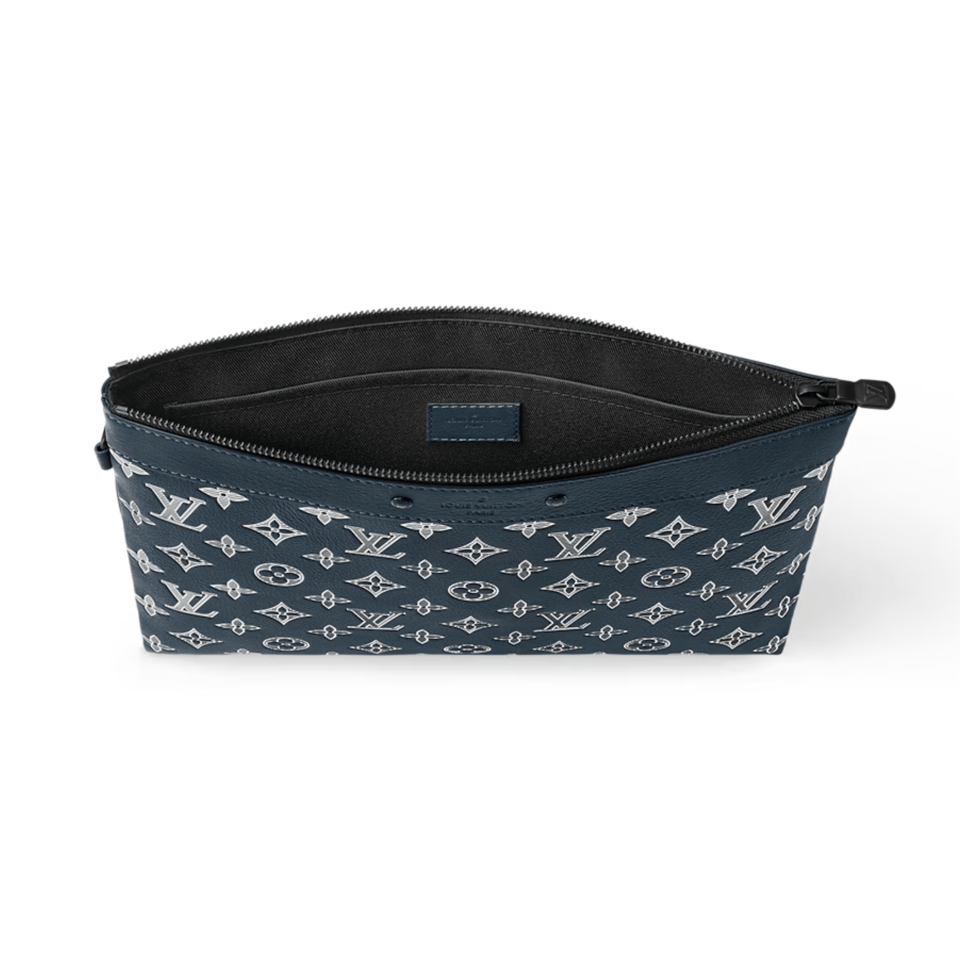 Louis Vuitton Navy Blue Pochette To-Go For Women 30cm M83382 view 4