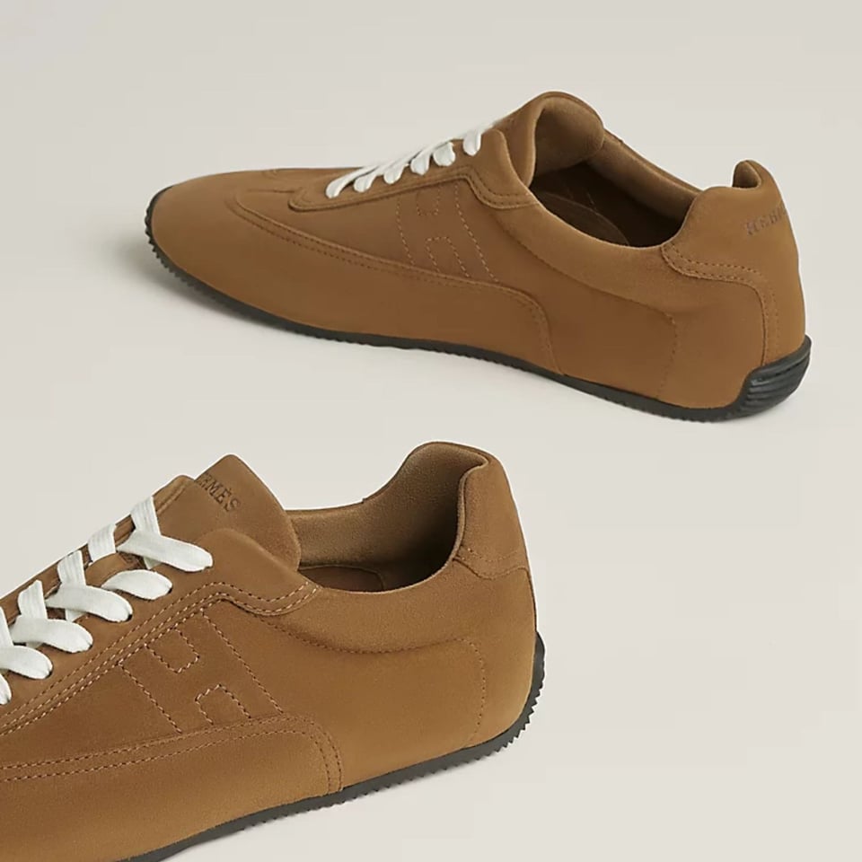 Hermes Master Sneakers Brun Fumé Color Goatskin H261880ZHE5390 view 5