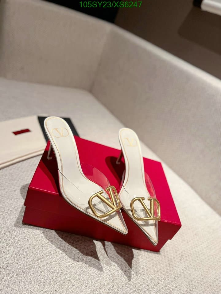 Valentino Vlogo 80 Vinyl Leather Mule In White view 4