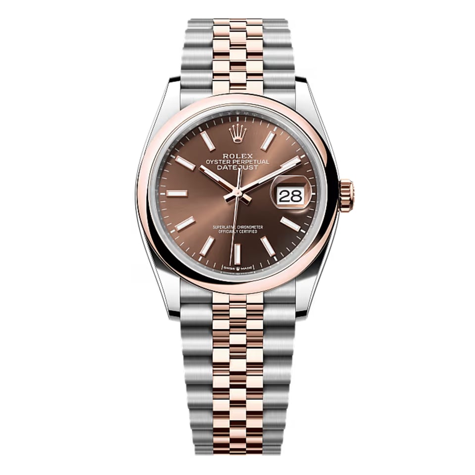 Rolex Datejust 36 mm Chocolate Dial 126201