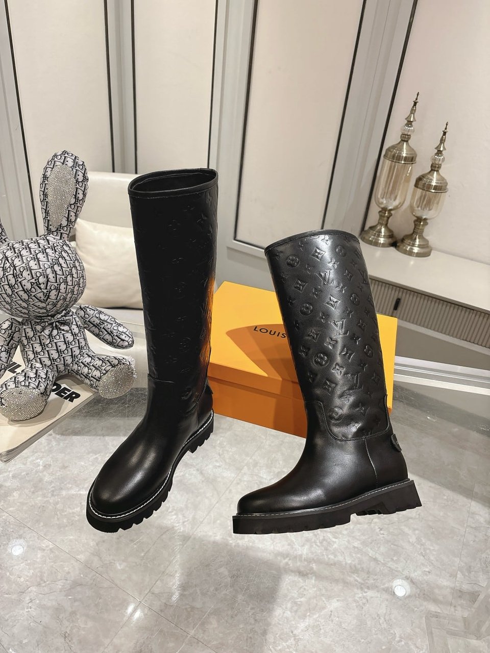 Louis Vuitton Territory Flat High Boot Black 1Add2X view 7