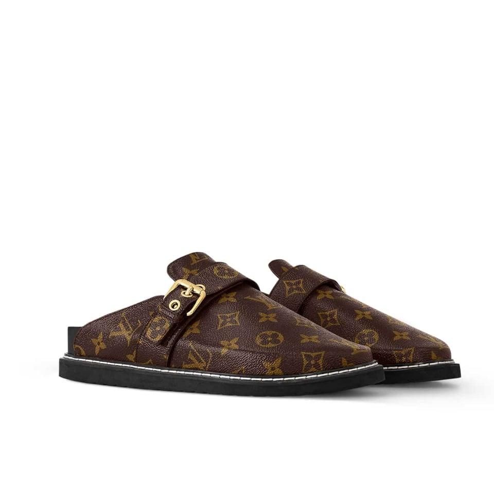 Louis Vuitton Cosy Flat Comfort Clog Cacao Brown view 2