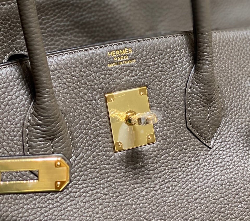 Hermes Birkin 35Cm Dark Grey Togo Leather Gold Hardware view 8