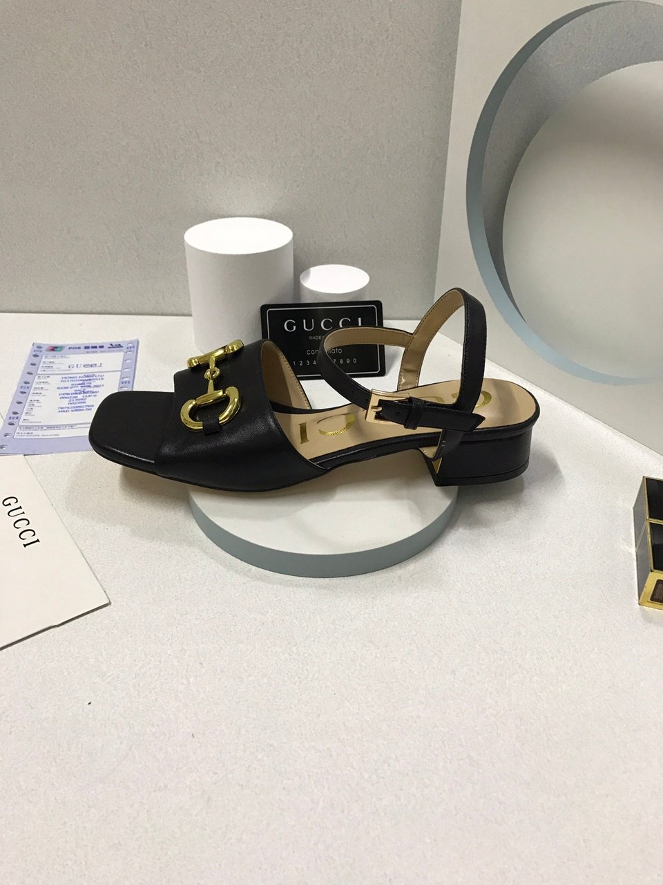 Gucci Women?S Sandal With Horsebit Black 655413 Bko00 1000 view 6