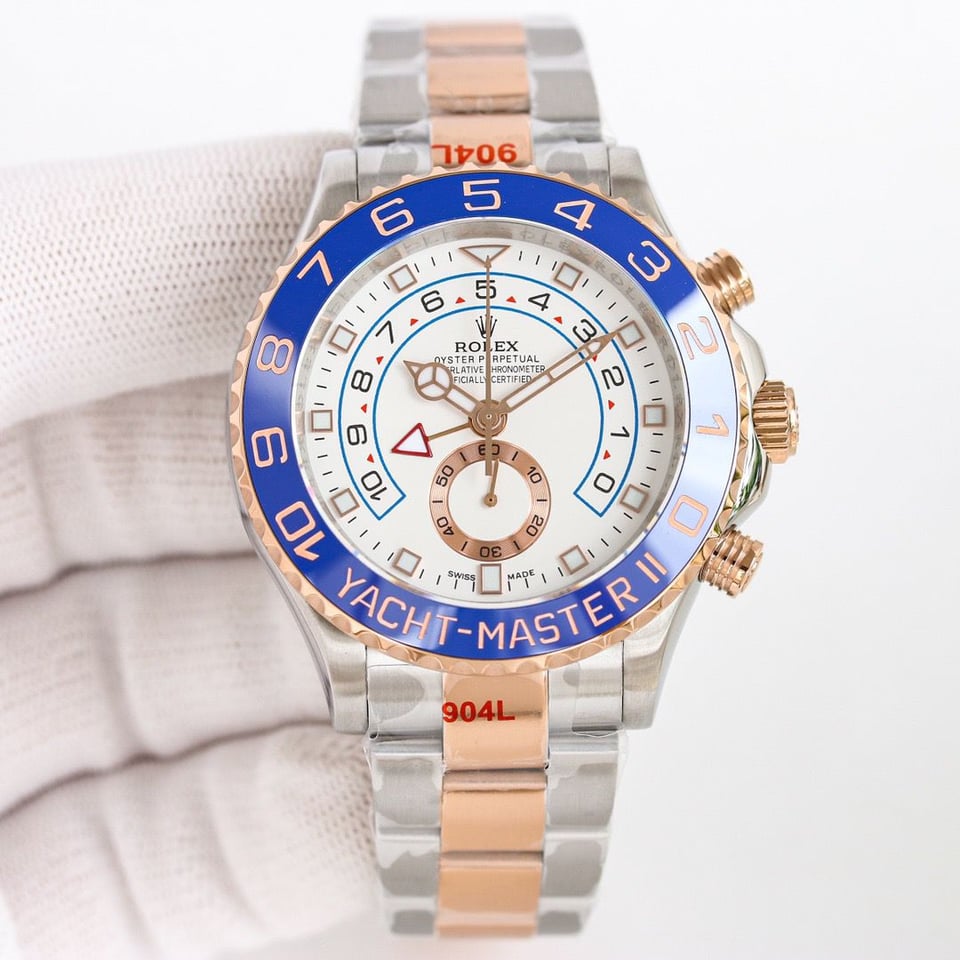 [Superclone] Rolex Yacht-Master II 116681-0002 White Dial Oyster 44mm view 3