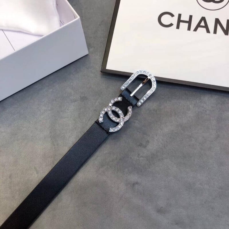 Chanel Double C Strass Buckle 20mm Belt AA6800 view 5