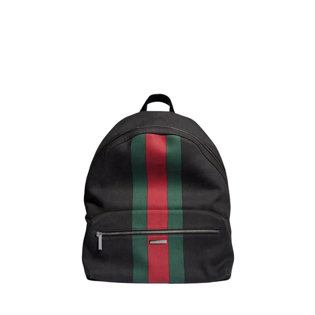 Gucci Positano Large Backpack 875226 Black Canvas 34cm/13.4in