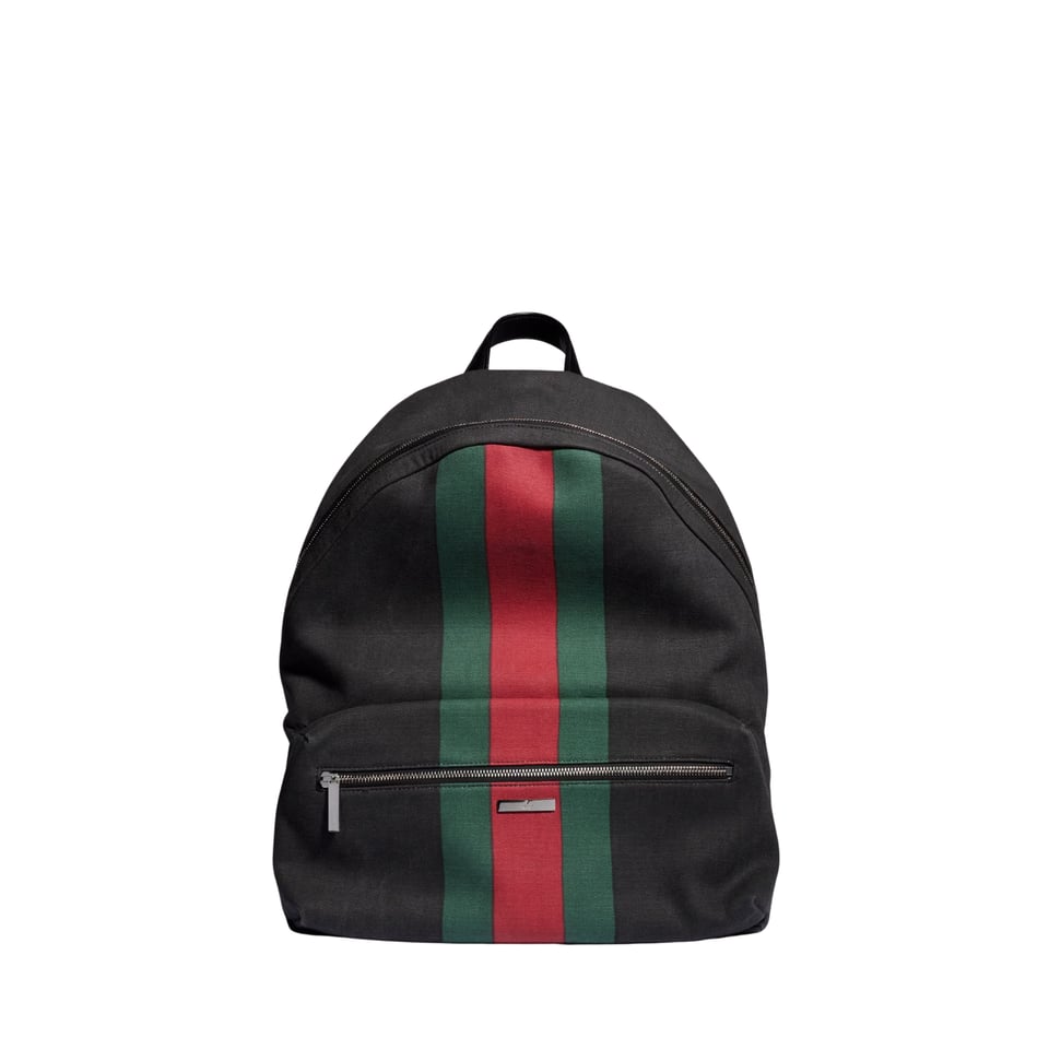 Gucci Positano Large Backpack 875226 Black Canvas 34cm/13.4in