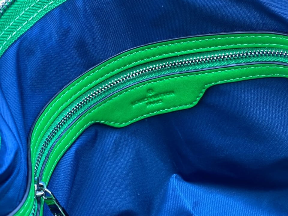 Louis Vuitton Keepall Bandouliere 50Cm Blue And Green view 4