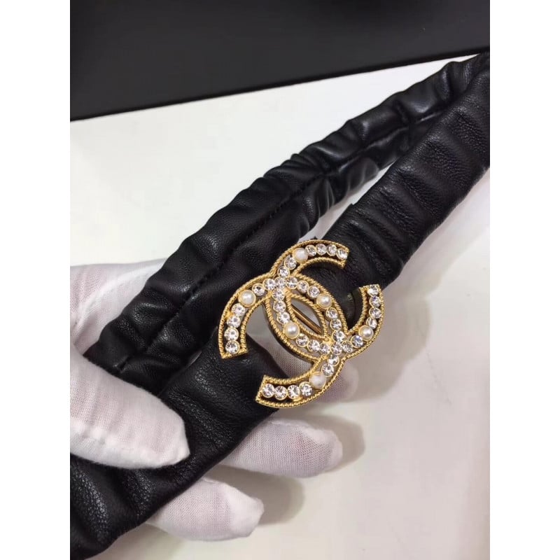 Chanel Lambskin &amp; Gold-Tone Metal Belt 94305 view 5