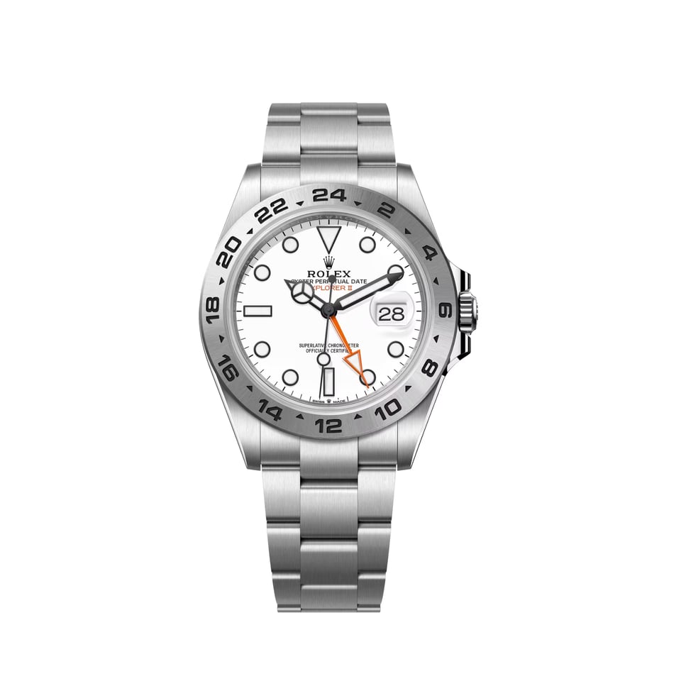 [SUPER CLONE] Rolex Explorer II Oyster 42 mm Oystersteel Reference 226570 White Dial