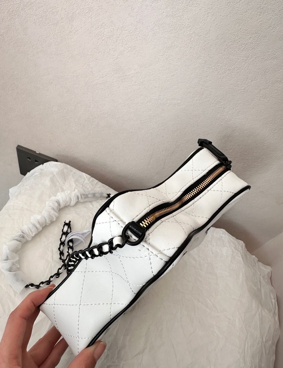 Chanel Star Hand Bag Black Metal White 22Cm/8.7in view 4