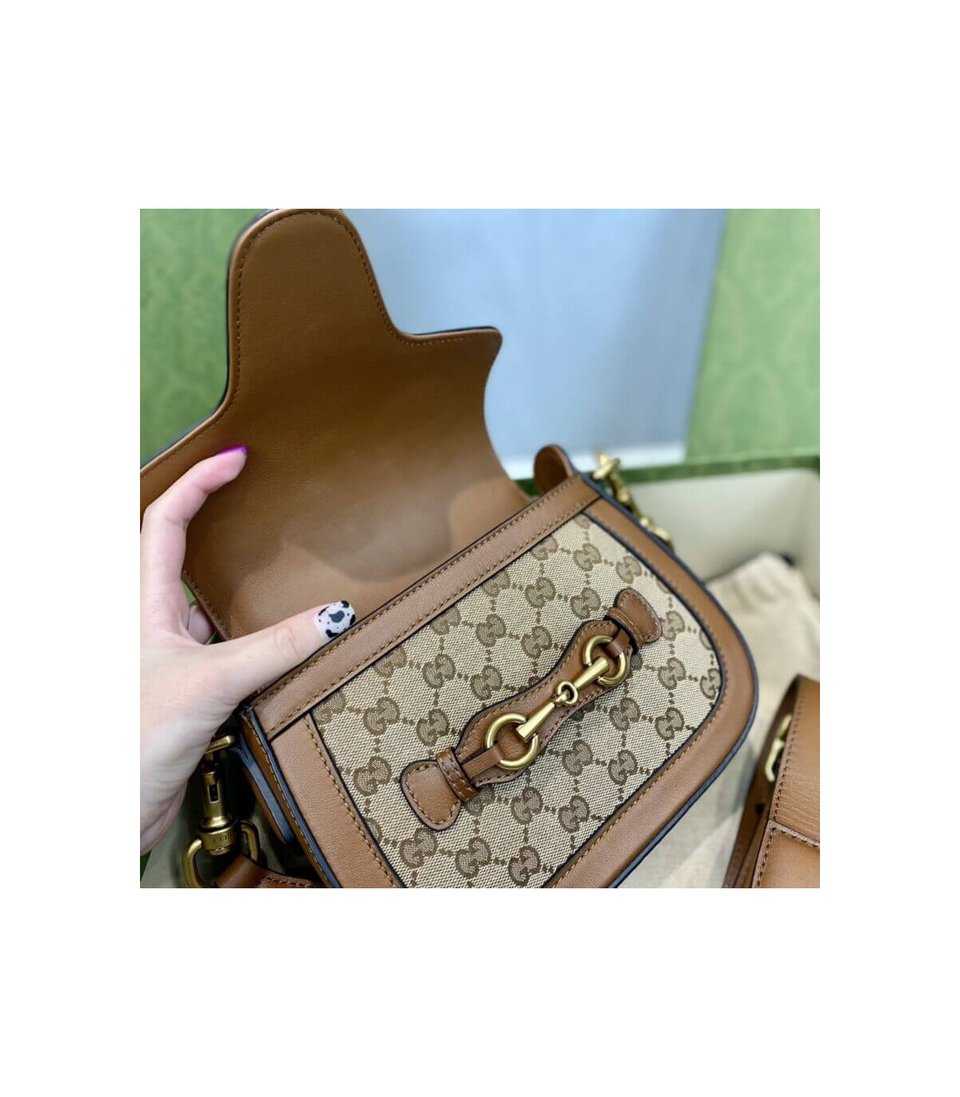 Gucci Lady Web Original GG Small Shoulder Bag Brown view 16