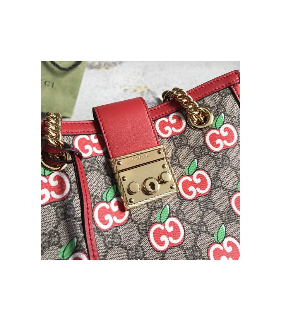 Gucci GG Apple Print Small Shoulder Bag view 7