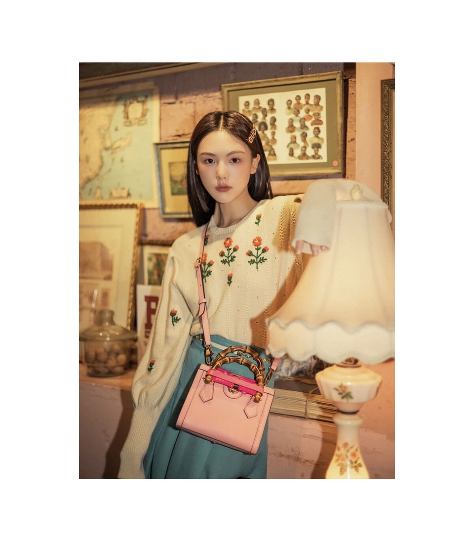 Gucci Diana Mini Tote Bag Pink view 7
