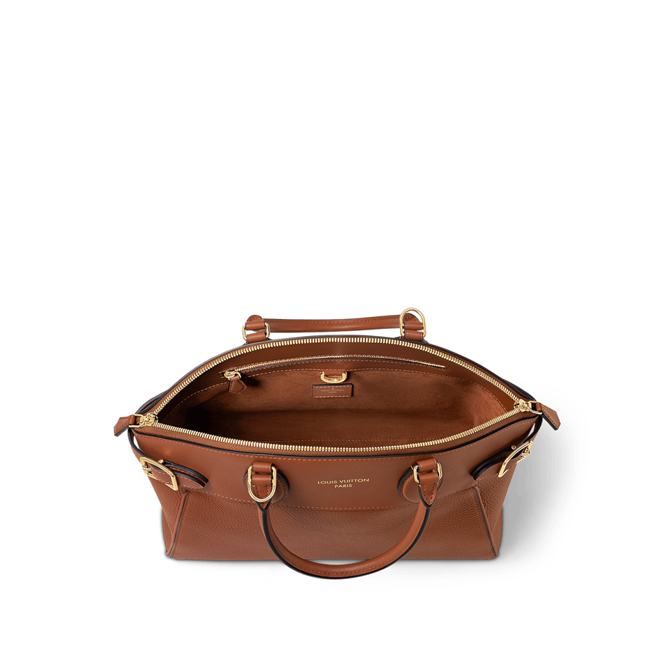 Louis Vuitton Lock It Vendôme Mm High End Leather Brown 36cm M22925 view 5