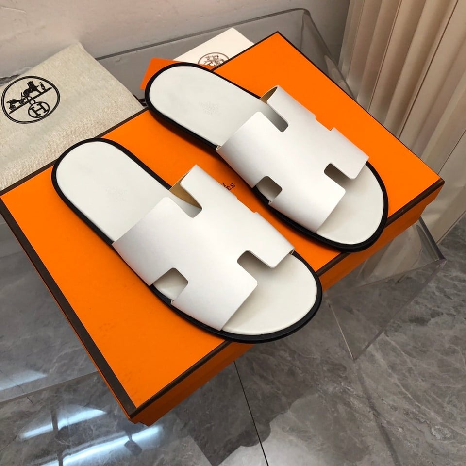 Hermes Izmir Sandal White view 5