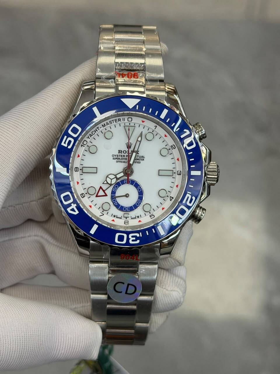 [Superclone] Rolex Yacht-Master II 44mm White Dial Oyster 126680 view 3
