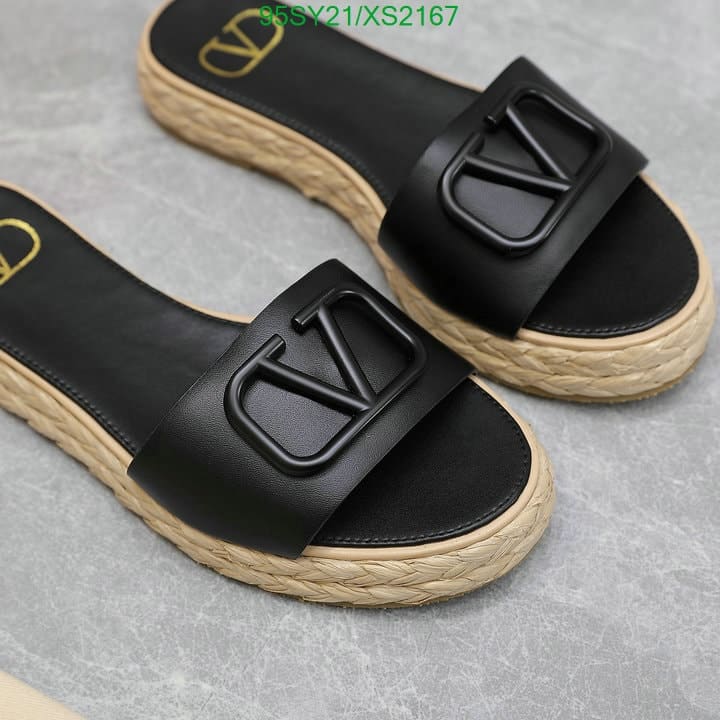 Valentino Garavani Vlogo Signature Slide Sandals Black view 7