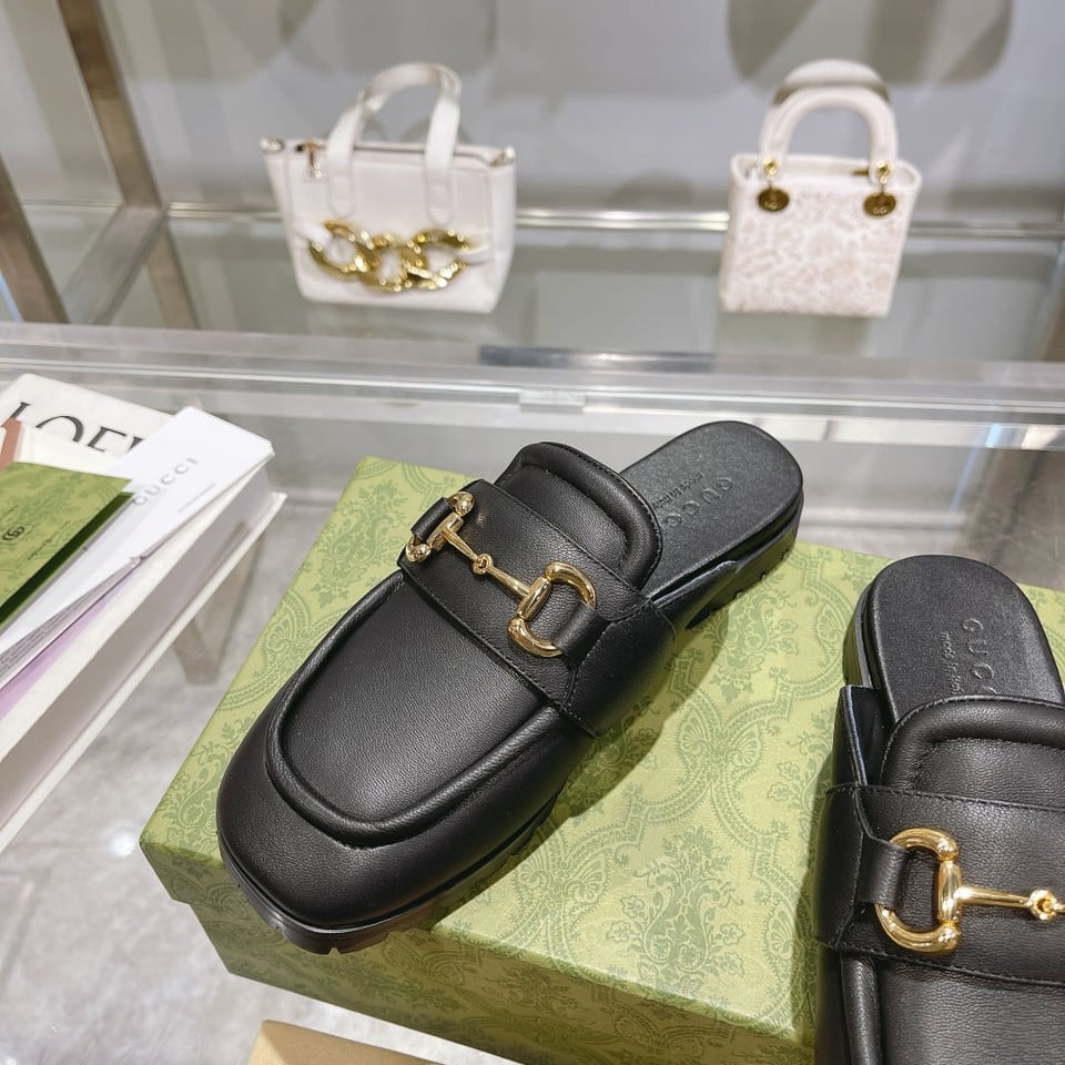 Gucci Women’S Mule With Horsebit Black view 8