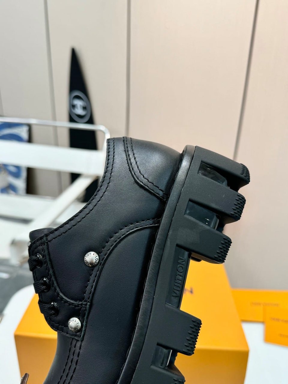 Louis Vuitton Lv Checker Derby Black 1Acn3J view 5