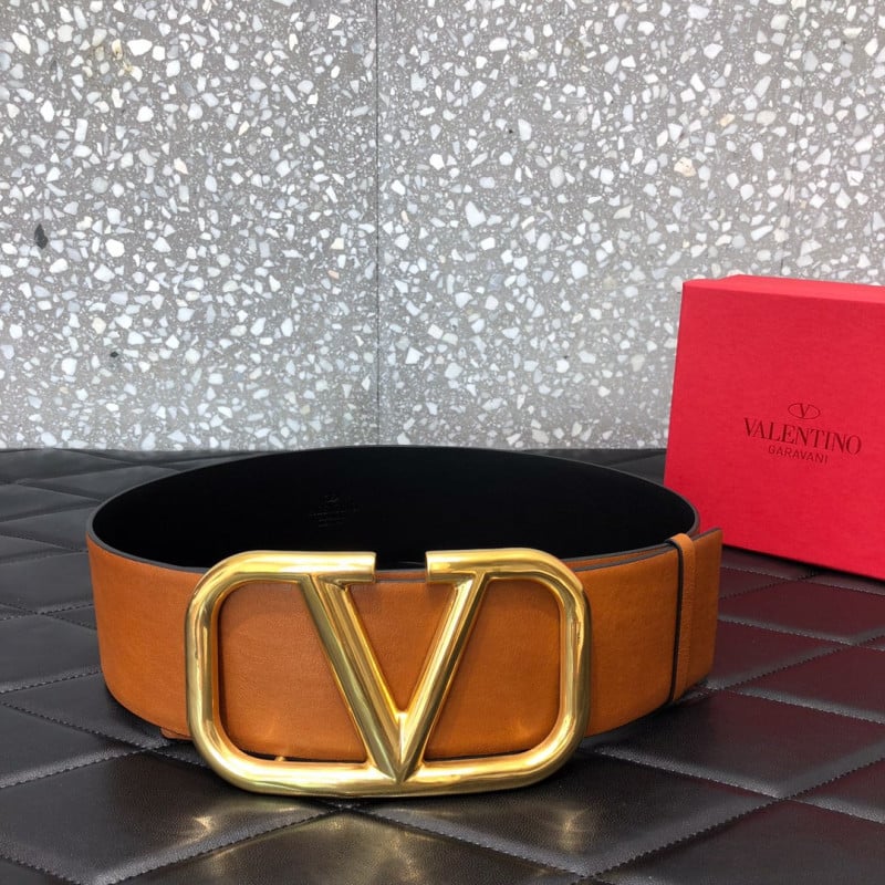 Valentino Garavani VLOGO Belt In Vachetta Leather 0010 view 3