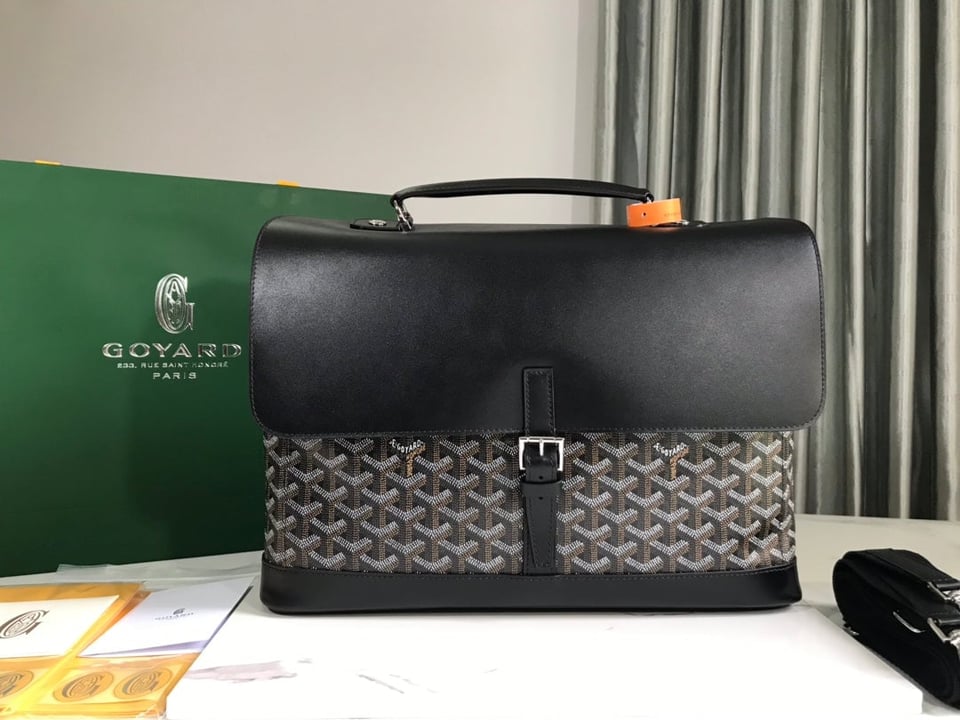 Goyard Citadin Bag 38Cm Black Canvas view 2