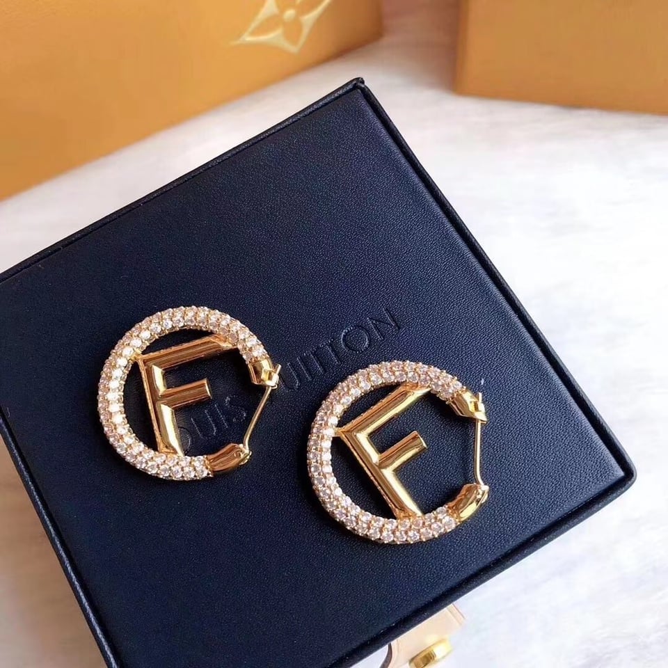 Fendi Logo Earrings view 3