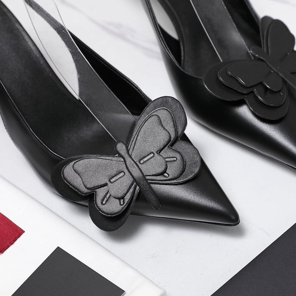 Valentino Garavani Papier Phalène Slingback Pumps Black view 11